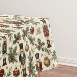 Nappe Soldat Casse-Noisette de Noël Vintage Floral