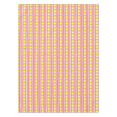 Nappe Soleil jaune orange sur bandes roses (Devant)