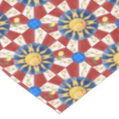 Nappe soleil sicilien, majolica, (Angle)