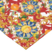 Nappe soleil sicilien, moitié lune, été, majolica, citro (Angle)