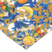 Nappe soleil sicilien, moitié lune, été, majolica, citro (Angle)