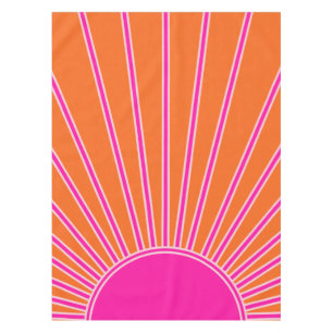 Nappe Soleil Sunrise Orange Et Rose Chaud Preppy Sunshin