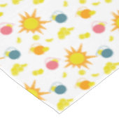 Nappe Soleils Jaunes Orange Citronnades Pink Turquoise (Angle)