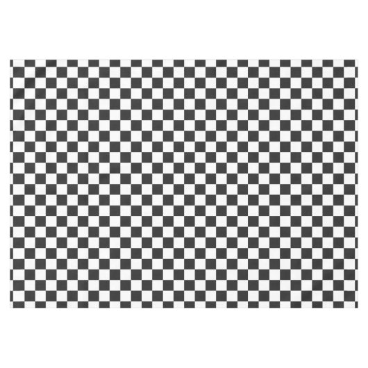 Nappe Sophisticated Black & White Checkered Party Picnic (Devant (Horizontal))