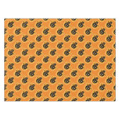 Nappe Sorcière Citrouille brillante sur Orange (Devant (Horizontal))