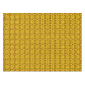 Nappe Soucis jaunes et kaléidoscope vintage rouge (Devant (Horizontal))