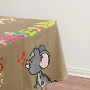 Nappe Souris des amis de la Saint-Valentin