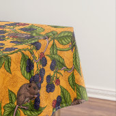 Nappe Souris et mûres sur jaune (In Situ)