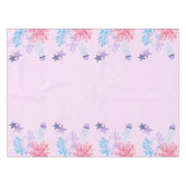 Nappe Sous l'Océan Rose et Violet Anniversaire (Devant (Horizontal))