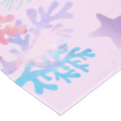 Nappe Sous l'Océan Rose et Violet Anniversaire (Angle)