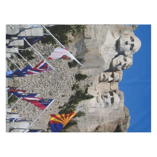 Nappe Souvenir photo personnalisable Mount Rushmore (Devant (Horizontal))