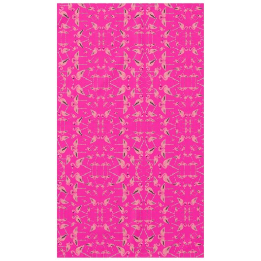 Nappe Sparkly pink flamingo glitter heart (Devant)