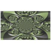 Nappe Sphères miniatures de forêt verte blanche (Devant (Horizontal))