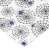 Nappe Spiderweb & araignées violettes Halloween Motif bl (Angle)