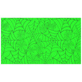 Nappe spiderweb halloween gothic spider web acid green (Devant (Horizontal))