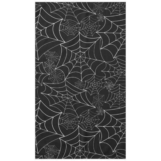 Nappe spiderweb halloween gothic spider web black (Devant)