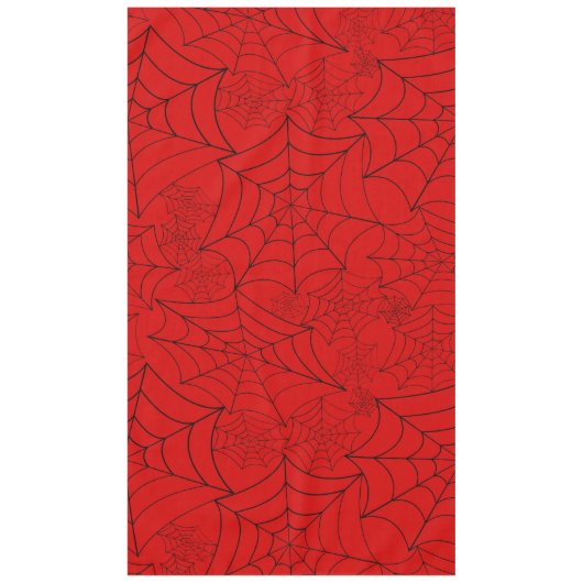 Nappe spiderweb halloween gothic spider web red (Devant)
