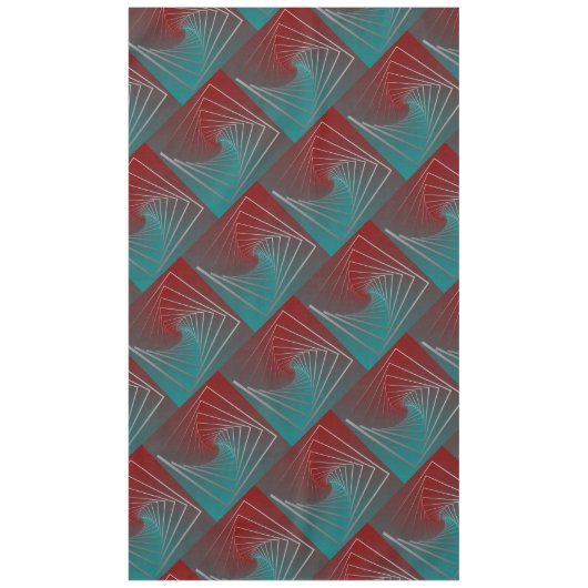 Nappe spin bordeaux turquoise (Devant)