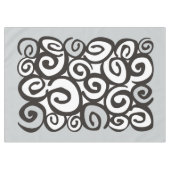 Nappe Spirales Motif noir & blanc + vos idées (Devant (Horizontal))