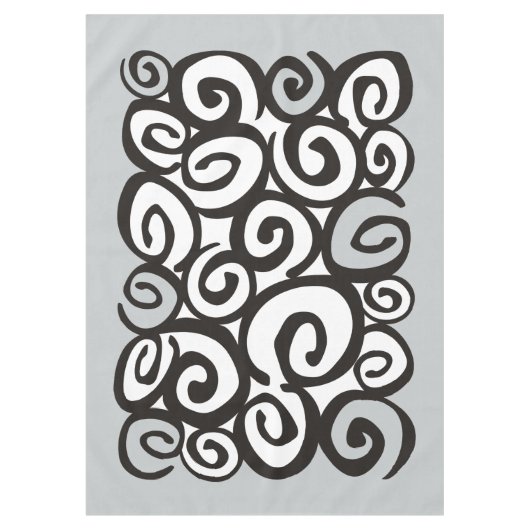 Nappe Spirales Motif noir & blanc + vos idées (Devant)