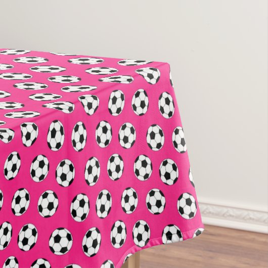 Nappe Sports de football Anniversaire fête rose (In Situ)