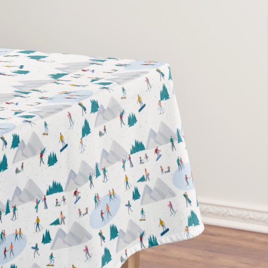 Nappe Sports d'hiver Vacances Motif (In Situ)