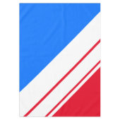 Nappe Sporty Bright Red Blue White Slant Racing Stripes (Devant)