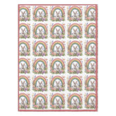 Nappe Spring Easter Bunny Rainbow Art Wildflowers Meadow (Devant)