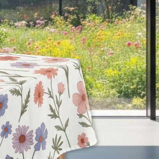 Nappe Spring Floral Tablecloth - Wildflower Printed