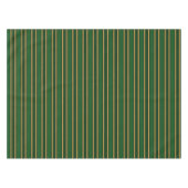 Nappe Springbok vert et or bonbons rayures (Devant (Horizontal))
