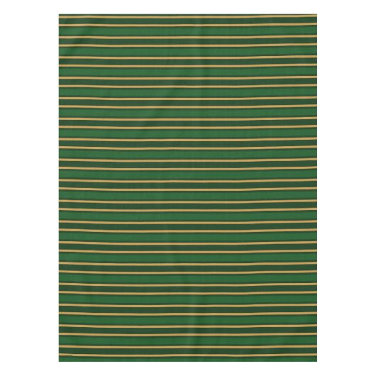 Nappe Springbok vert et or bonbons rayures (Devant)