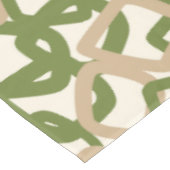 Nappe Square Tangle Olive Green Warm Taupe (Angle)