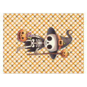 Nappe Squelette d'Halloween blanc mignon (Devant (Horizontal))