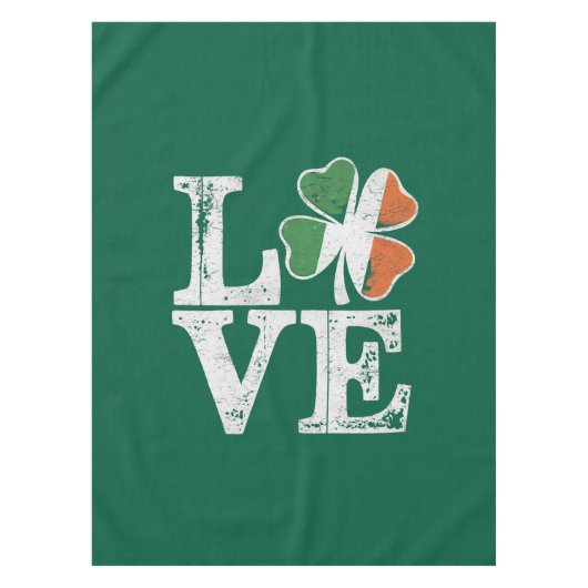 Nappe St Patrick Love Chance Irlande Trèfle Vert (Devant)