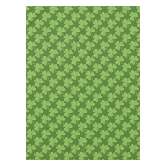 Nappe St Patrick Shamrock Clovers Green Motif Irlande (Devant)