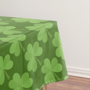 Nappe St Patrick Shamrock Clovers Green Motif Irlande