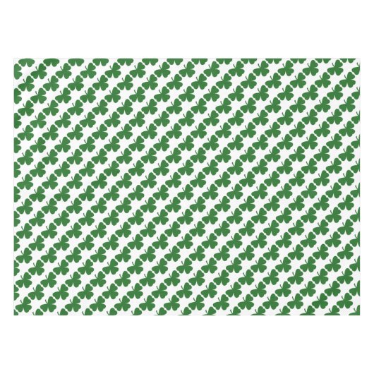 Nappe St. Patrick's Shamrock vert Clovers (Devant (Horizontal))