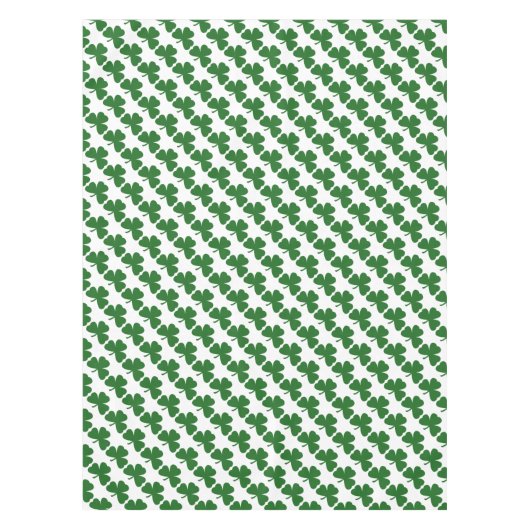Nappe St. Patrick's Shamrock vert Clovers (Devant)