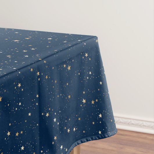 Nappe Star d'or sur le Motif de nuit bleu (In Situ)
