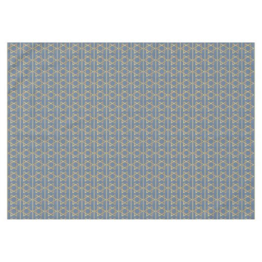 Nappe Star or de David Motif sur Blue (Devant (Horizontal))