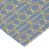 Nappe Star or de David Motif sur Blue (Angle)