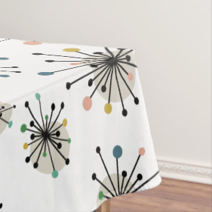 Nappe Starburst atomique grand Motif milieu du siècle