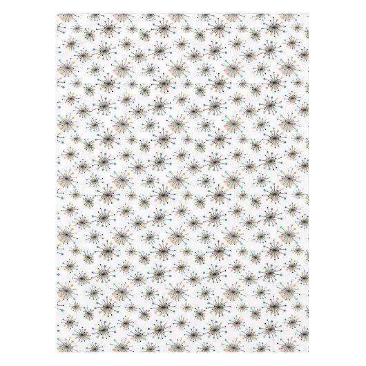 Nappe Starburst atomique petit Motif milieu du siècle (Devant)
