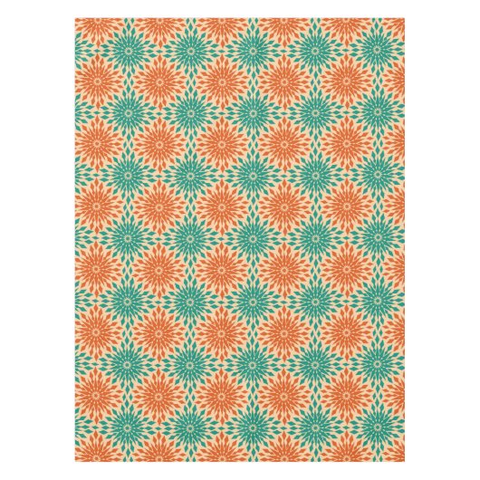 Nappe Starburt génial Teal et conception orange (Devant)