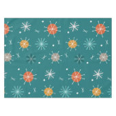 Nappe Starburts Rétro Planètes Atomique Turquoise (Devant (Horizontal))