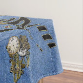 Nappe Steampunk avec Dames Casquettes sur Blue Denim (In Situ)