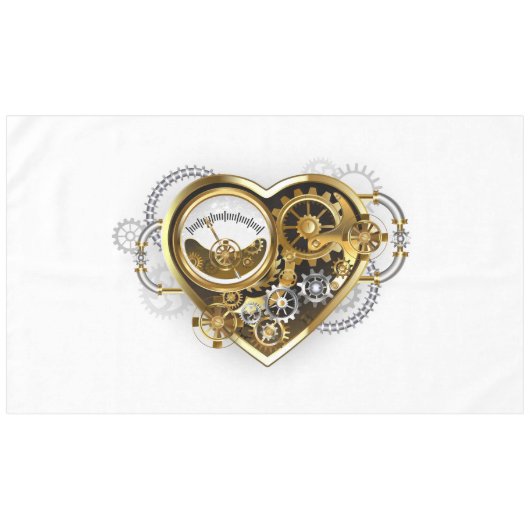 Nappe Steampunk Heart with a Manometer (Devant (Horizontal))