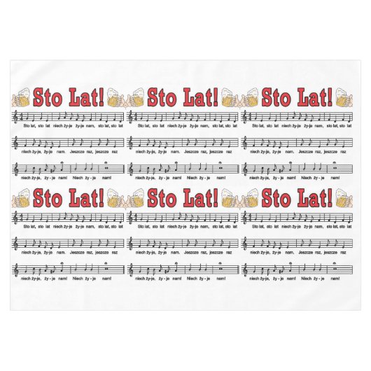 Nappe Sto Lat ! Chanson Avec Beer Mugs (Devant (Horizontal))