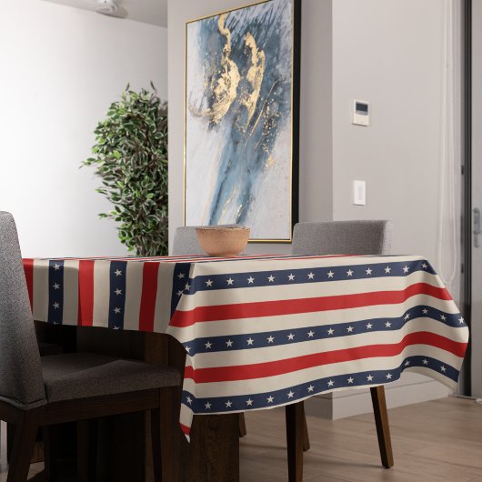 Nappe Stripes de style drapeau patriotique