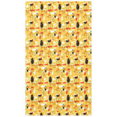 Nappe Style abstrait jaune et noir moderne (Devant)